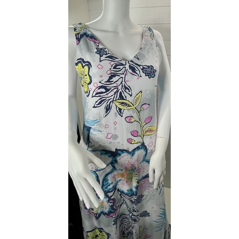 Fresh Produce Cabana Bright Calypso Dress Sz Med Sleeveless Modal Beachy